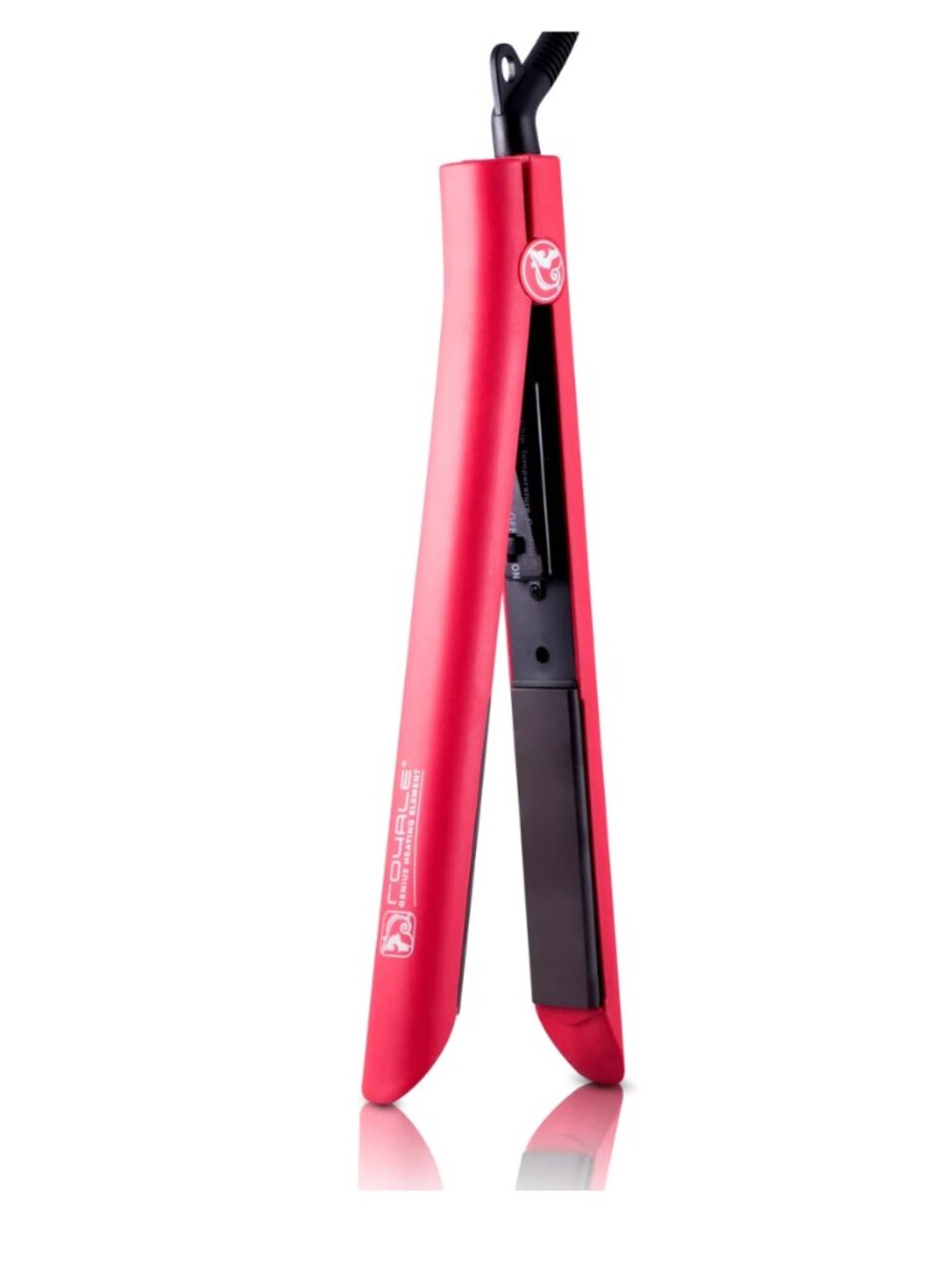 $350 Royale Platinum Genius Heating Element Flat Iron - 1.25” NIB SEALED Red
